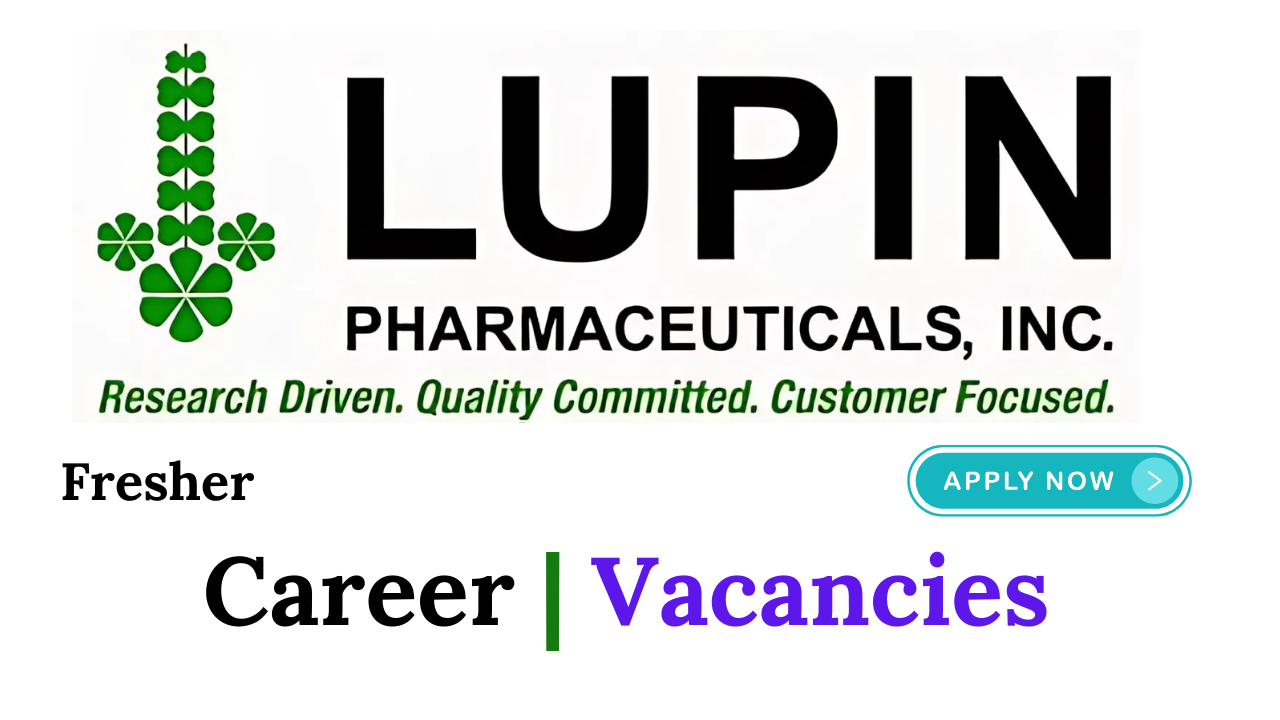 fresher Medical Representative at Lupin Limited