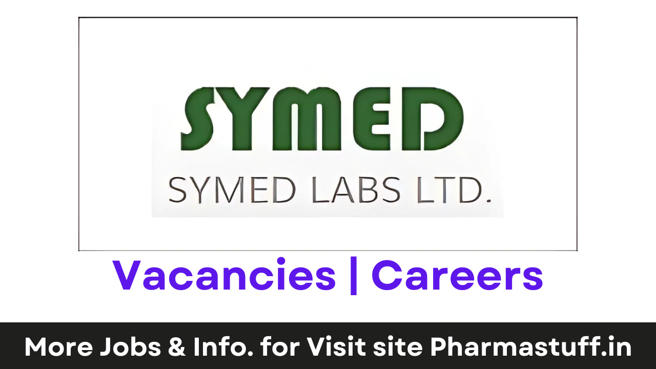 Symed Labs Hiring Jr Executive / Executive R&D