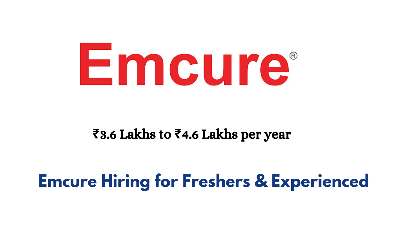 Emcure Hiring for Freshers & Experienced