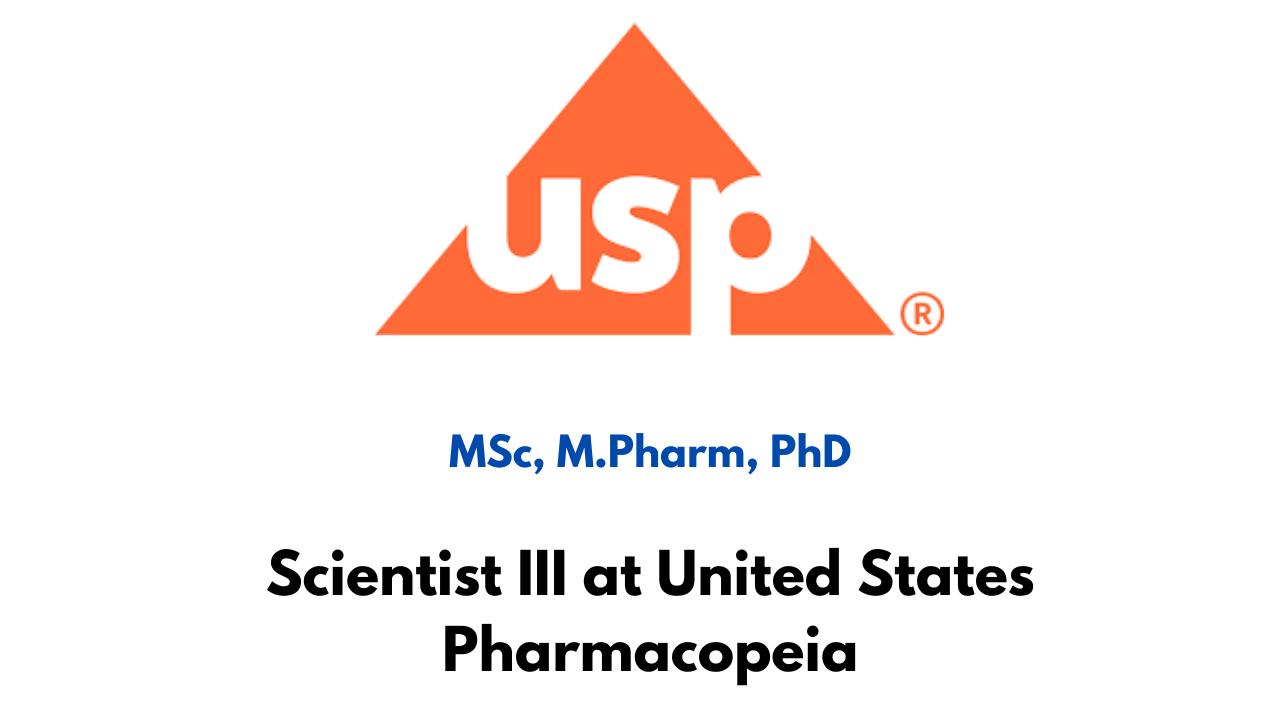 Scientist III at United States Pharmacopeia