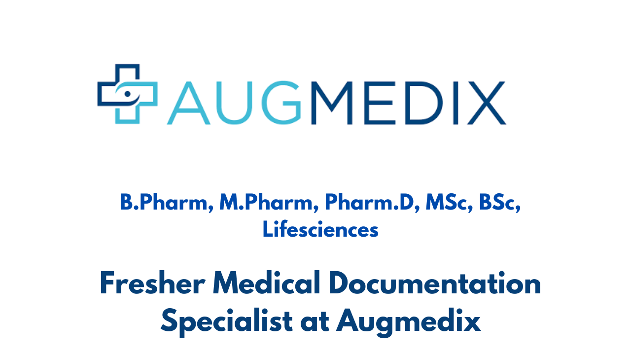 Fresher Medical Documentation Specialist at Augmedix