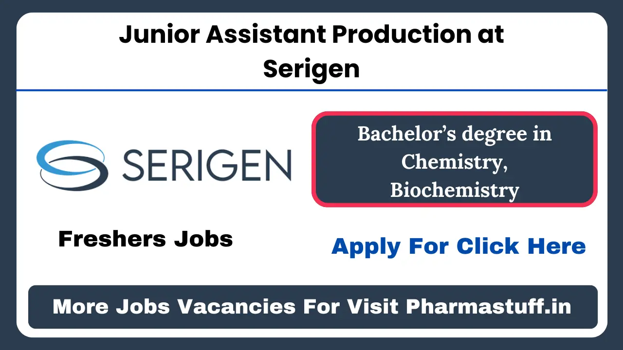 Junior Assistant Production at Serigen