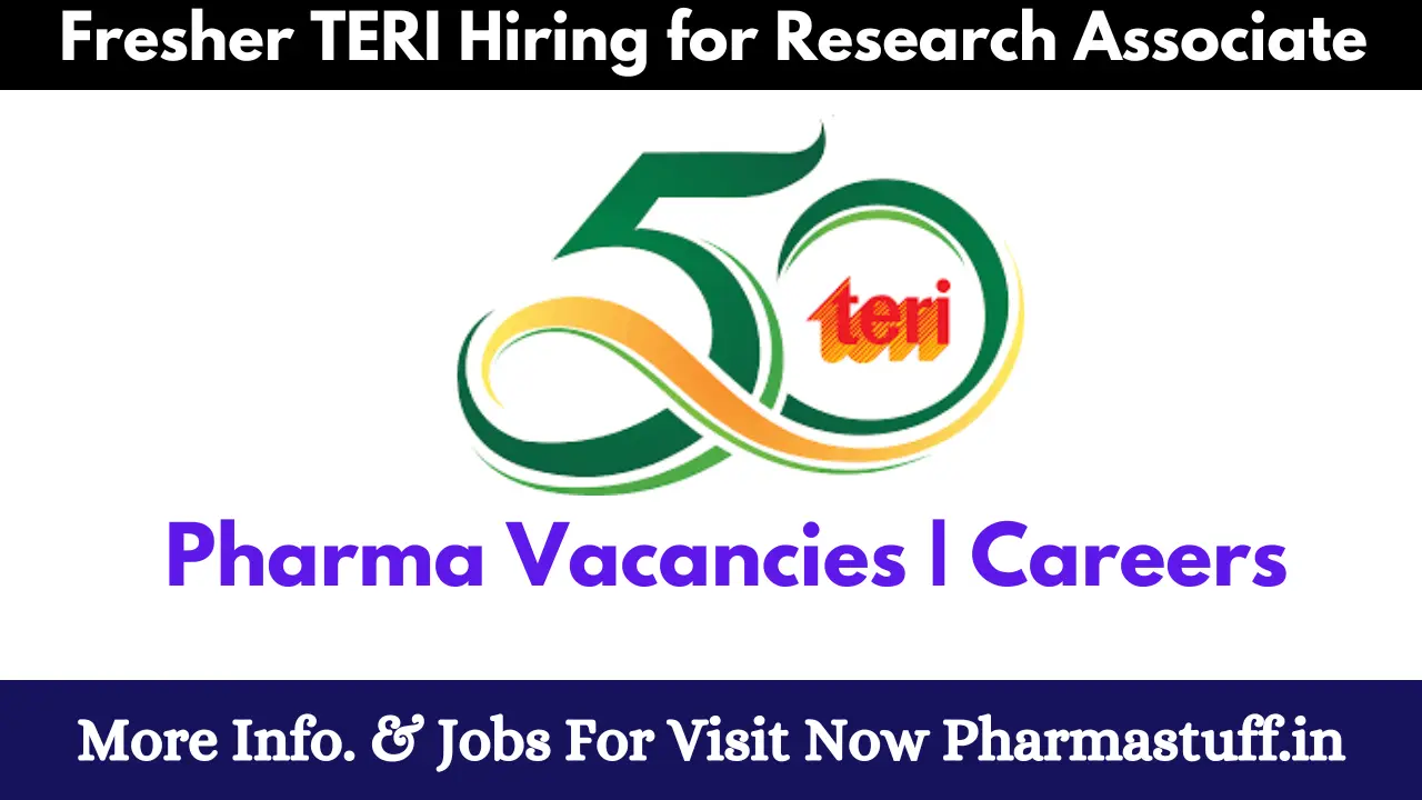 Fresher TERI Hiring for Research Associate